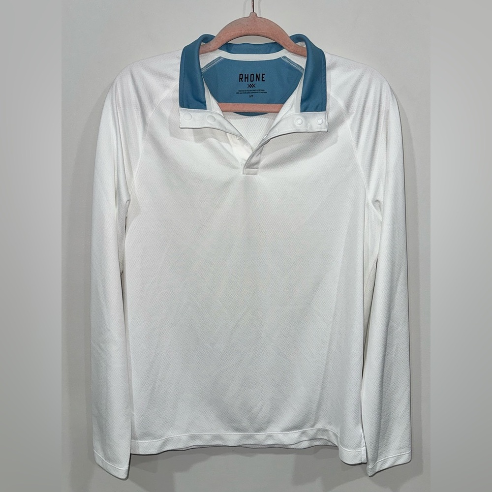 Rhone Men's Clubhouse Pullover Sweater - Bright White